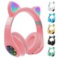 Wireless Headphones With Cat Ears цена и информация | Ausinės | pigu.lt