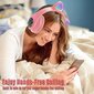 Wireless Headphones With Cat Ears цена и информация | Ausinės | pigu.lt