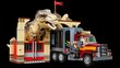 76948 LEGO® Jurassic World Dinozauro tiranozauro ir atrociraptoriaus pabėgimas kaina ir informacija | Konstruktoriai ir kaladėlės | pigu.lt