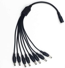 DC Maitinimo kabelio šakotuvas 1 į 8 kanalus kaina ir informacija | Priedai vaizdo kameroms | pigu.lt