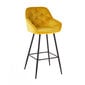 Baro kėdė BRITA, geltona kaina ir informacija | Virtuvės ir valgomojo kėdės | pigu.lt