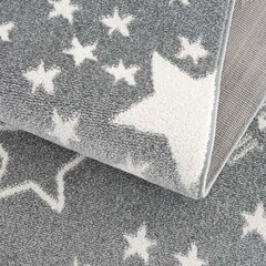 Pilkas kilimas Žvaigždių lietus -apvalus 120x120 cm цена и информация | Ковры | pigu.lt