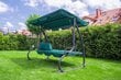 Išskleidžiamos sūpynės Funfit Garden Relax Plus, žalios kaina ir informacija | Lauko sūpynės | pigu.lt