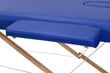 Sulankstomas masažinis stalas Bodyfit, mėlynas kaina ir informacija | Masažo reikmenys | pigu.lt