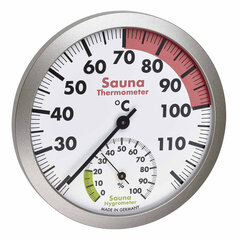 Аналоговый термогигрометр для сауны ТФА 40.1055.50 цена и информация | Аксессуары для сауны и бани | pigu.lt
