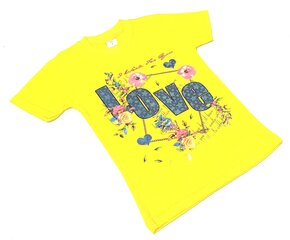 Футболка для девочки с короткими рукавами, разноцветная цена и информация | Рубашки для девочек | pigu.lt