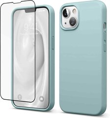 Силиконовый чехол SoundBerry для Apple iPhone 13 (real liquide silicone), space grey + защита из закаленного стекла Superior 5D цена и информация | Чехлы для телефонов | pigu.lt