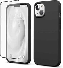 Силиконовый чехол SoundBerry для Apple iPhone 13 (real liquide silicone), space grey + защита из закаленного стекла Superior 5D цена и информация | Чехлы для телефонов | pigu.lt