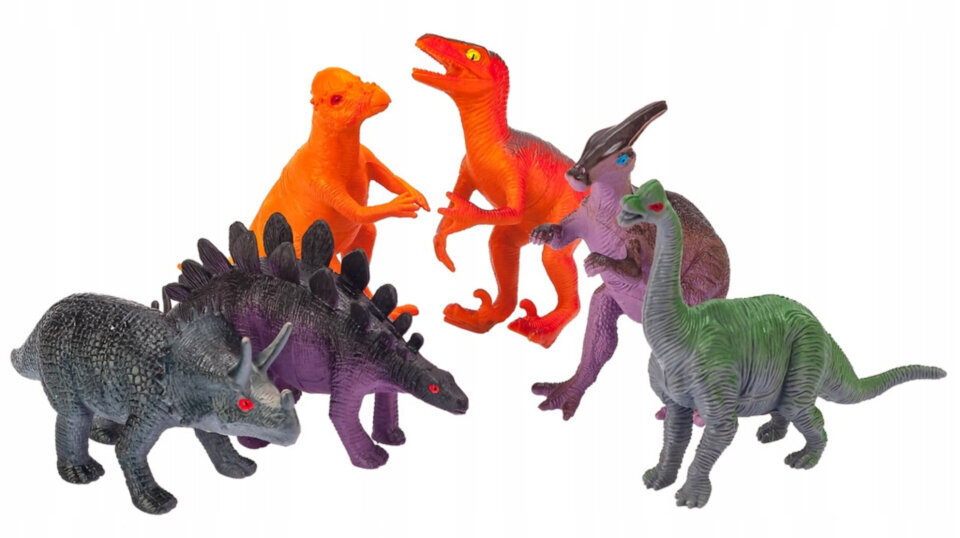 Dinozaurų figūrėlės Jin, 13-16 cm kaina ir informacija | Lavinamieji žaislai | pigu.lt
