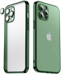 Чехол для телефона Matte transparent soft case camera protection (electroplated) Apple iPhone 13 pro, Alpine Green цена и информация | Чехлы для телефонов | pigu.lt