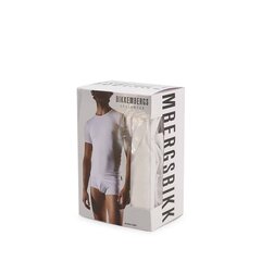Marškinėliai vyrams Bikkembergs_White_ CREW NECK kaina ir informacija | Vyriški marškinėliai | pigu.lt
