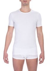 Marškinėliai vyrams Bikkembergs_White_ CREW NECK kaina ir informacija | Vyriški marškinėliai | pigu.lt