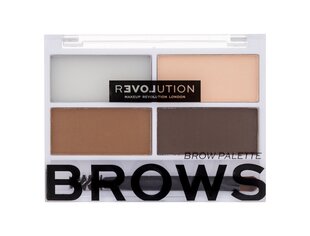 Палитра красок для бровей Revolution Relove Cult Brow, 3,2 г, Medium цена и информация | Карандаши, краска для бровей | pigu.lt