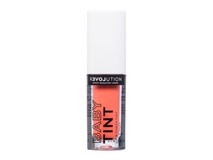 Makeup Revolution Relove Baby Tint Lip & Cheek Tint - Tekutá barva na rty a tváře 1,4 ml  Coral цена и информация | Помады, бальзамы, блеск для губ | pigu.lt