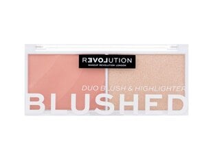 Skaistalų ir švytėjimą suteikiančių priemonių paletė Makeup Revolution Colour Play Blushed Sweet цена и информация | Бронзеры (бронзаторы), румяна | pigu.lt