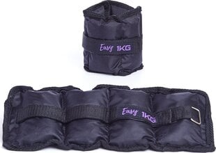 Kojų ir rankų svoriai Easy Fitness - 2 x 1 kg kaina ir informacija | Svoriai, svarmenys, štangos | pigu.lt