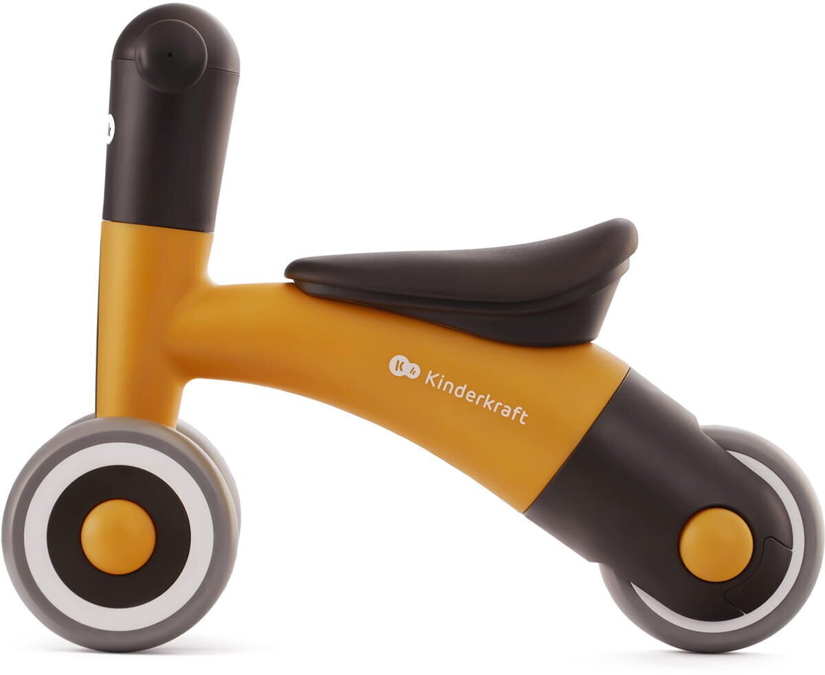Balansinis dviratukas Kinderkraft Minibi, Honey Yellow цена и информация | Balansiniai dviratukai | pigu.lt