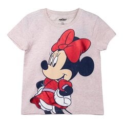Детский Футболка с коротким рукавом Minnie Mouse Розовый цена и информация | Рубашки для девочек | pigu.lt