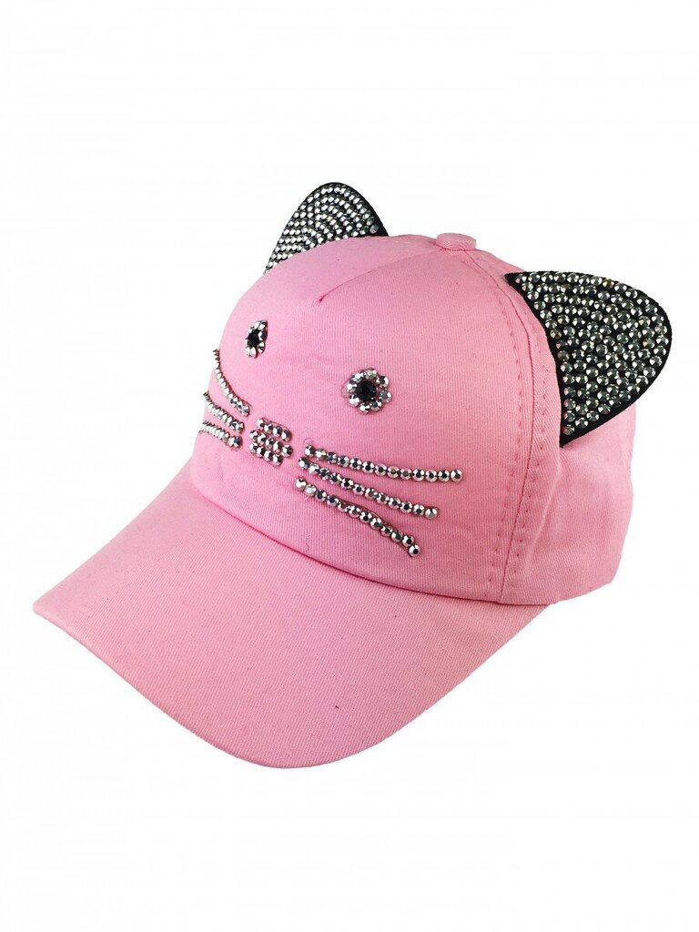 Kepurė su snapeliu mergaitėms, rožinė kaina ir informacija | Kepurės, pirštinės, šalikai mergaitėms | pigu.lt