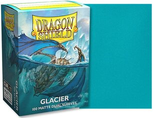 Žaidimo kortų dėklas Dragon Shield Standard Matte Dual Sleeves , Glacier Miniom 100 Vnt kaina ir informacija | Stalo žaidimai, galvosūkiai | pigu.lt