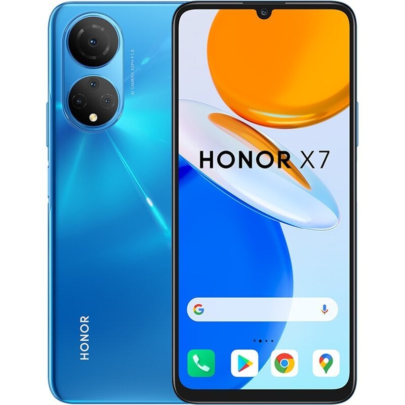 Honor X7, 128GB, Dual SIM Blue цена и информация | Mobilieji telefonai | pigu.lt