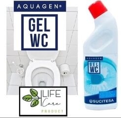 WC valiklis su gaivos efektu AQUAGEN GEL WC, 1L kaina ir informacija | Valikliai | pigu.lt