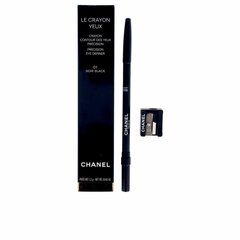 Akių pieštukas Chanel Le Crayon Yeux Noir black-01, 1,2 g kaina ir informacija | Akių šešėliai, pieštukai, blakstienų tušai, serumai | pigu.lt