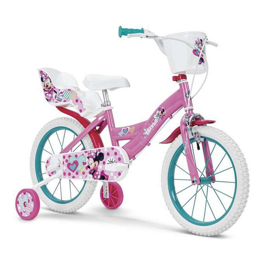 Vaikiškas dviratis Toimsa Minnie Huffy, 16", rožinis kaina ir informacija | Dviračiai | pigu.lt