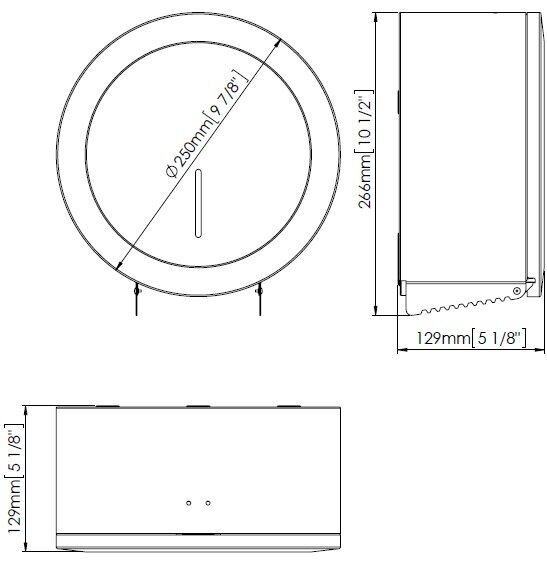 WC rulonų laikiklis PR2783, 23 cm, baltas kaina ir informacija | Vonios kambario aksesuarai | pigu.lt