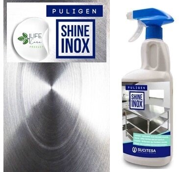 Poliruoklis plienui ir aliuminiui Puligen Shine Inox, 750 ml цена и информация | Valikliai | pigu.lt