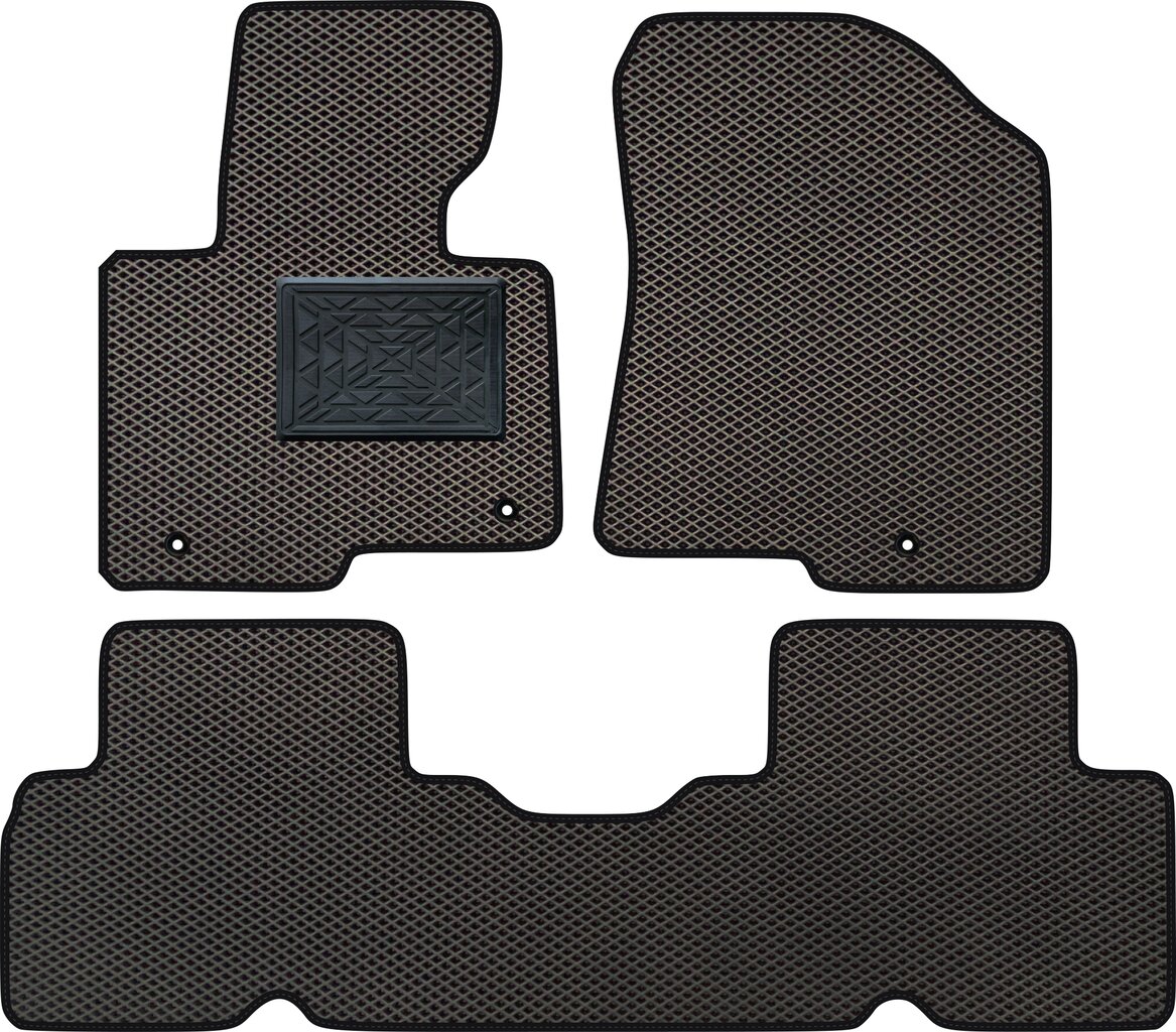 Kia Carens 2013-2019 EVA salono kilimėliai kaina ir informacija | Modeliniai guminiai kilimėliai | pigu.lt