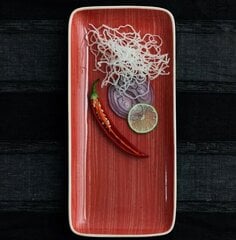 Ariane serviravimo lėkštė Terra Red, 36x16,5 cm kaina ir informacija | Indai, lėkštės, pietų servizai | pigu.lt