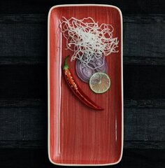 Сервировочная тарелка Ariane Terra Red, 28x14 см цена и информация | Посуда, тарелки, обеденные сервизы | pigu.lt