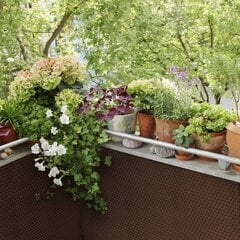 Балконный занавес Patio Tress, коричневый, 0,9 x 3 м цена и информация | Зонты, маркизы, стойки | pigu.lt