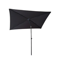 Уличный зонт PATIO, черный цена и информация | Зонты, маркизы, стойки | pigu.lt