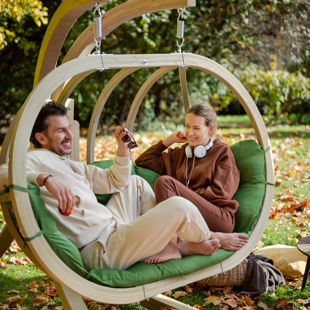 Pakabinamas dvivietis fotelis, Swing Pod XL CZILLO, žalias kaina ir informacija | Lauko kėdės, foteliai, pufai | pigu.lt