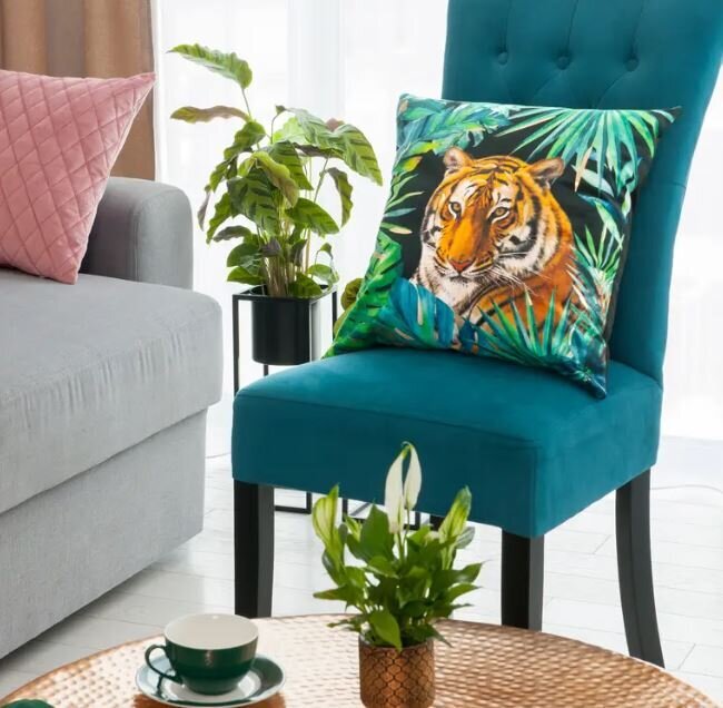 My Home dekoratyvinis pagalvėlės užvalkalas Tropical цена и информация | Dekoratyvinės pagalvėlės ir užvalkalai | pigu.lt