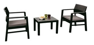 Комплект садовой мебели KRAKA (стол и 2 стула) цена и информация | Комплекты уличной мебели | pigu.lt