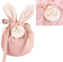 Жемчужный кулон и бархатный розовый подарочный мешочек цена и информация | Украшения на шею | pigu.lt