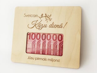 Подарочная рамка для денег на свадьбу “Миллион” цена и информация | Другие оригинальные подарки | pigu.lt