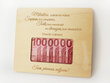 Medinis sveikinimo vokas banknotams „Milijonas“ kaina ir informacija | Kitos originalios dovanos | pigu.lt