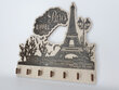 Medinis raktų laikiklis su vaizdu į Eifelio bokštą kaina ir informacija | Interjero detalės | pigu.lt