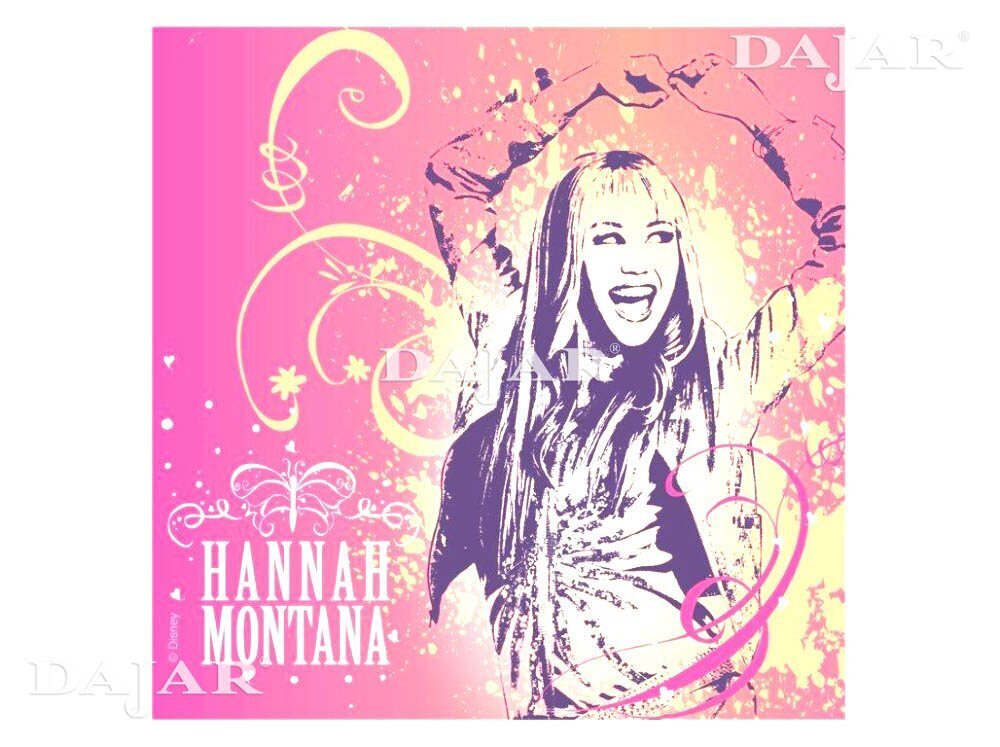 Disney servetėlių rinkinys Hannah Montana, 33x33 cm kaina ir informacija | Staltiesės, servetėlės | pigu.lt