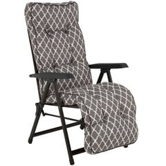 Lauko kėdė-gultas PATIO Lena Plus, juodas/įvairių spalvų kaina ir informacija | Lauko kėdės, foteliai, pufai | pigu.lt
