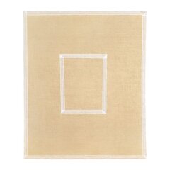 Dekoratyvinė staltiesė My Home Jute Frame, balta - ruda, 130 x 160 cm kaina ir informacija | Staltiesės, servetėlės | pigu.lt