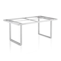 Valgomojo stalo rėmas Kettler Ego Modular Dining, 160x95x68 cm, sidabro spalvos kaina ir informacija | Stalviršiai | pigu.lt