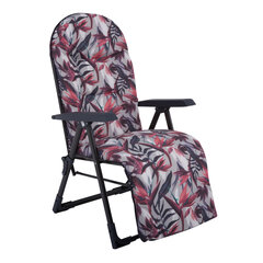 Lauko kėdė-gultas PATIO Galaxy Plus, juodas/įvairių spalvų kaina ir informacija | Lauko kėdės, foteliai, pufai | pigu.lt