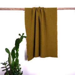 Lininis pledas Chaki Green 110x205 cm kaina ir informacija | Lovatiesės ir pledai | pigu.lt