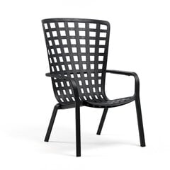 Lauko kėdė NARDI Folio, juoda kaina ir informacija | Lauko kėdės, foteliai, pufai | pigu.lt
