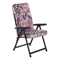 Lauko kėdė PATIO Lena, juoda/įvairių spalvų kaina ir informacija | Lauko kėdės, foteliai, pufai | pigu.lt